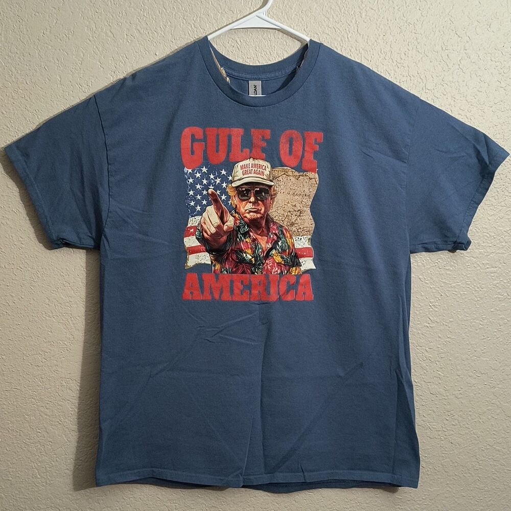 Gildan Heavy Cotton Short Sleeve Graphic T-Shirt Blue XL